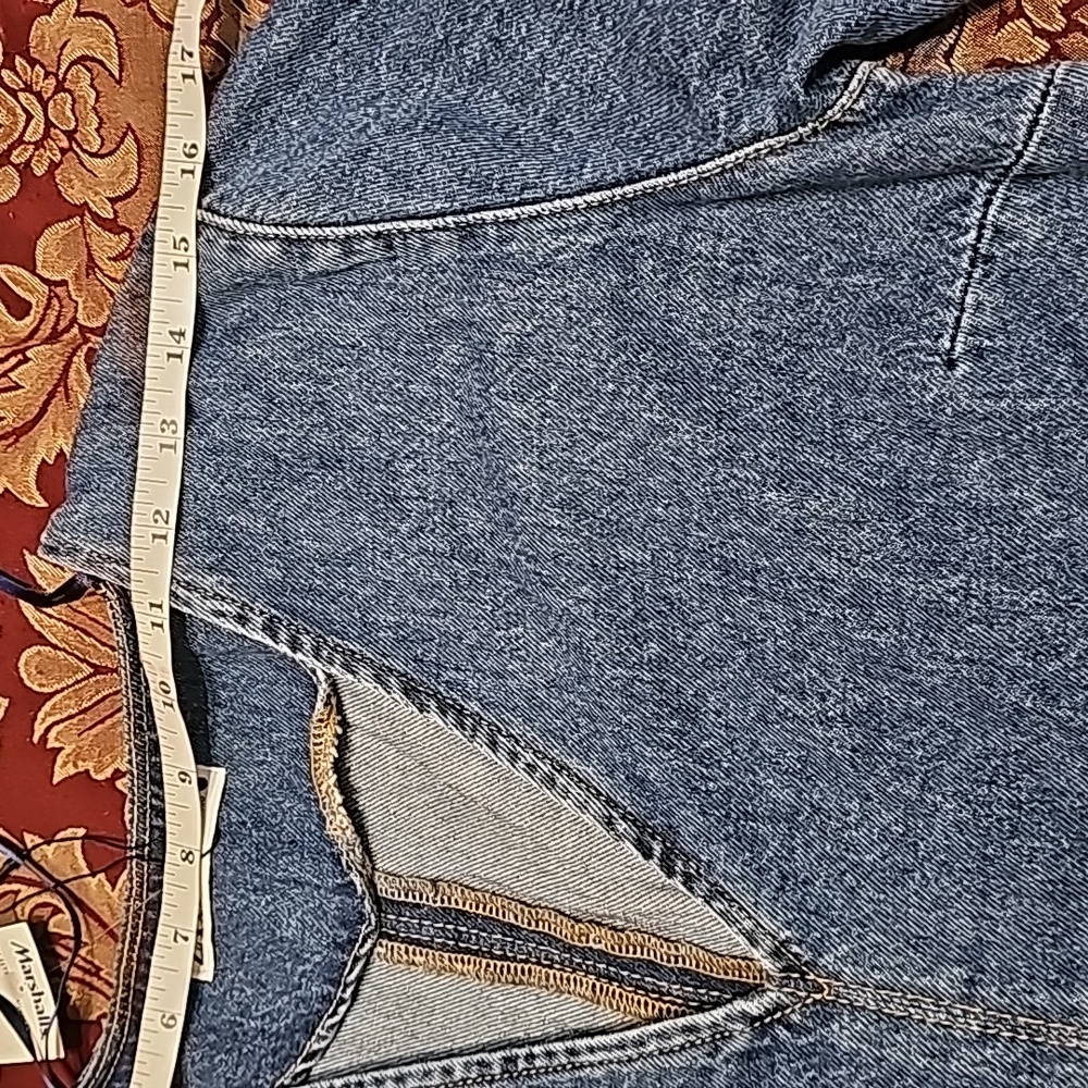 Zara The Tilda Raw Hem Long Line Denim Dress Medium - Picture 14 of 14